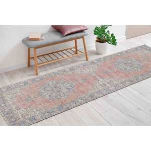 Tapis imprimé floral : design marocain moderne, accent rouge luxueux pour salle de bain, tapis doux non tissé - Product Image 1