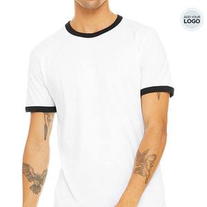 Bella Canvas Ringer T-Shirts Camiseta de mezcla de algodón polivinílico con fibra de bambú Cómoda y ecológica - Product Image 6