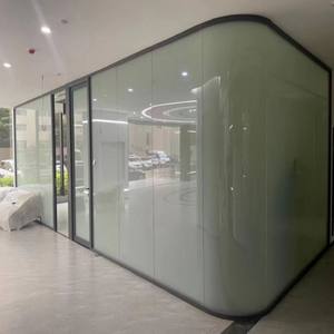 حواجز مكتبية زجاجية قابلة للفك، أنظمة فواصل بإطار ألومنيوم قابلة لإعادة الاستخدام للمكاتب المؤجرة - Product Image 3