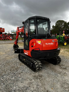 รถขุดขนาดเล็ก Kubota KX040-4 สีแดง รถขุดตีนตะขาบ รถขุดไฮดรอลิกขนาดกะทัดรัด สำหรับงานก่อสร้างในฟาร์ม - Product Image 4