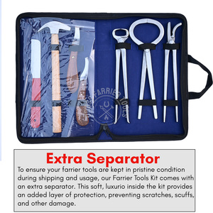 Kit professionnel d'équitation pour le sabotage : testeur de sensibilité à la pression du sabot, pince à sabots robuste, couteau à sabots et marteau de maréchal-ferrant - Product Image 4