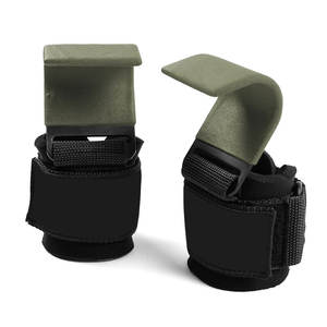 Alta calidad neopreno-correas gancho entrenamiento gimnasio Metal-gancho buena venta gimnasio levantamiento de pesas correas-ganchos para la venta - Product Image 2