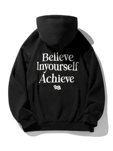 Venta al por mayor de productos populares logotipo personalizado Sudadera con capucha de lana hombres peso pesado liso grueso Sudadera con capucha de lana personalizada básica, mezcla de algodón - Product Image 5