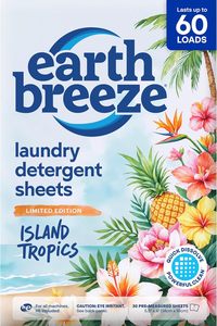Hojas de Detergente para Ropa Earth Breeze Island Tropics – 60 Lavados - Product Image 4