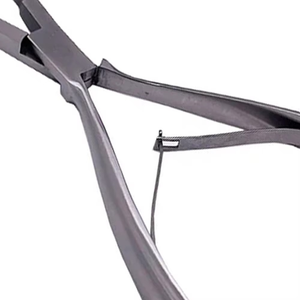 Pince en acier inoxydable argenté pour extensions de cheveux à ruban adhésif, pince à sceller les rubans, outils pour extensions de cheveux à la kératine - Product Image 4