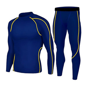 Conjunto de compresión de peso ligero para hombres, transpirable, cómodo, fácil de usar, antiarrugas, conjunto de Yoga de tendencia superior con tarifa razonable - Product Image 1