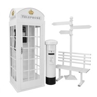 Grande cabine photo décorative en fer, anti-corrosion, résistante aux intempéries, pour événements mobiles, autoportante, pour mariages et fêtes