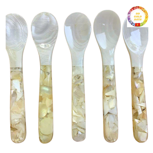 Belle cuillère en nacre noire naturelle pour les hôtels de luxe, les restaurants et la restauration. - Product Image 6