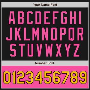 Personalizado negro oro-rosa bombardero Varsity Letterman dos tonos cremallera chaqueta cortavientos Streetwear vintage hombres Varsity chaqueta - Product Image 3