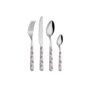 Stainless Steel Flatware <b>Used</b> In Kitchenware Table Cafe Home Use Silver Color Coated Finished Cutlery Designer Handle Set of 4 - Product Image 3