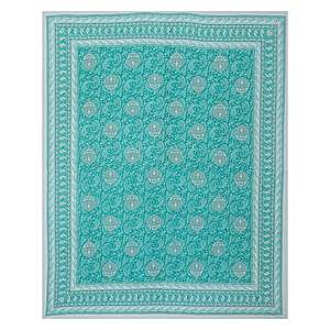 Ensemble de draps double ethniques bleu turquoise avec 2 taies d'oreiller (ADB1472) - Product Image 4