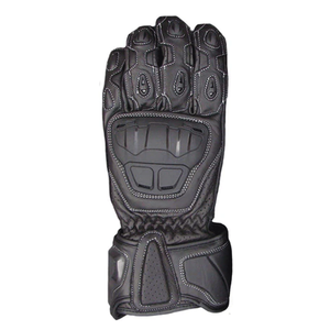 Top Quality Black Genuine Cowhide Leather Motorbike Riding Gloves Motorcycle Auto Racing Wear Knuckle Armoured Gloves For Unisex - Product Image 3