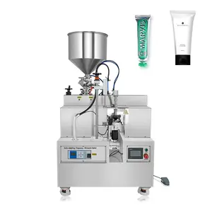 Máquina de enchimento automática de tubo ultrassônico para pasta de dentes, máquina de enchimento de líquido para tubo de alumínio