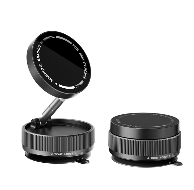 Premium 360 Degree Rotating Silicone Suction Car Phone Holder With Magnet Mount