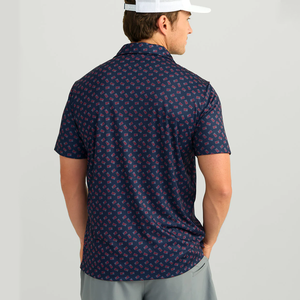 Polos de alta calidad, material de LICRA de poliéster elástico personalizable de gran tamaño, cómodos para hombres, polos - Product Image 2