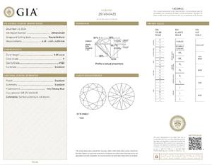 B2B d'vins เพชรพลอย Gia ได้รับการรับรอง1.05 CT เพชรสีขาวหลวมธรรมชาติกลม F ไหลบริสุทธิ์บริสุทธิ์บริสุทธิ์บริสุทธิ์บริสุทธิ์ - Product Image 2