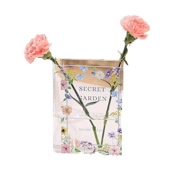 Акриловая книжная ваза для цветов