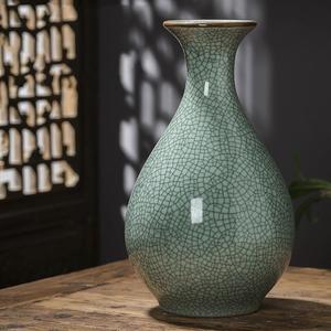 Sculpture noire argile contemporaine indienne artisanale en céramique Vase à fleurs décoration de la maison bureau et hôtel Design moderne élégant - Product Image 6