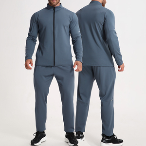 Ensembles de pantalons et sweats à capuche épais en molleton de coton unisexe à fermeture éclair Survêtement grande taille pour hommes Design et couleur personnalisés pour l'hiver - Product Image 4