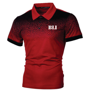 Hombres de poliéster 100% hechos a medida para Polos con transferencia de calor y logotipo bordado DTG diseño serigrafiado - Product Image 5