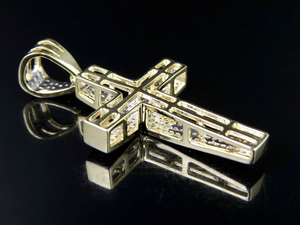 Mode à la mode 925 argent Moissanite diamant croix pendentif personnalisé Hip Hop glacé bijoux pour hommes - Product Image 4