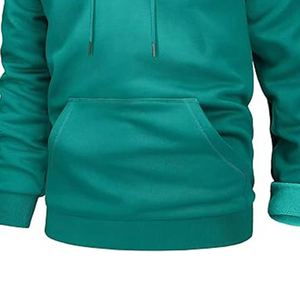 Sweat à capuche d'hiver pour homme avec logo personnalisé sur le devant, en tissu polaire, design respirant et respectueux de l'environnement - Product Image 4