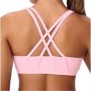 สปอร์ตบราของผู้หญิงระบายอากาศได้ดีขนาดพลัสไซส์พร้อมโลโก้ด้านหน้า - Product Image 2