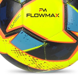 Flowmax Match Jaune/Bleu Couleur Enfants et Jeune Football Rond Avec Machine Stitch Surface Brillante Panneau Football - Product Image 2