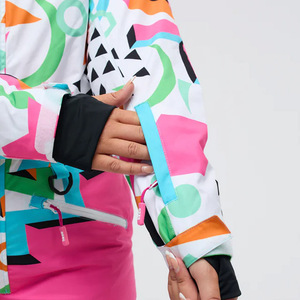 Mono de invierno para mujer, impermeable y a prueba de viento, deportes al aire libre, equipo de esquí para snowboard, talla grande, cierre de cremallera - Product Image 5