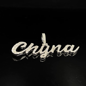 Pendentif en diamant glacé hip-hop en acier inoxydable personnalisé de haute qualité - Product Image 1