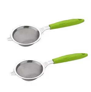 Passoire à mailles fines en acier inoxydable avec poignée solide pour tamiser le thé et le café et utiliser en cuisine au lave-vaisselle - Product Image 6