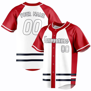 Fournisseur direct d'usine, logo personnalisé, meilleure qualité, uniforme de baseball d'entraînement pour hommes, chemise de sublimation, maillot de baseball, OEM/ODM - Product Image 6