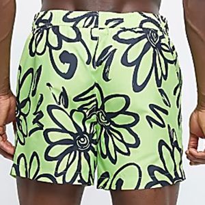 Pantalones cortos de natación de nailon y poliamida con bolsillos laterales, cintura elástica, ajuste Regular, Floral, 100% - Product Image 6