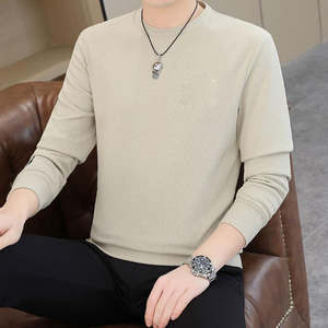 Pull-over à manches longues et col rond pour hommes Pull en coton tricoté Vêtements personnalisés Vêtements pour hommes Sweat à capuche fin - Product Image 4