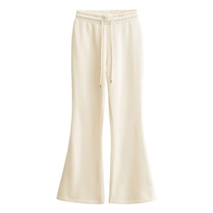 Pantalones acampanados con cordón para mujer, pantalones clásicos ajustados estilo lápiz, ropa de trabajo informal holgada, ropa de fiesta, pantalones acampanados cómodos para discotecas - Product Image 4