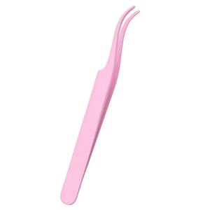 Pince à cils professionnelle en acier inoxydable 1pc outil applicateur de cils pour les Extensions de cils de sourcil maquillage outils de maquillage en métal - Product Image 4