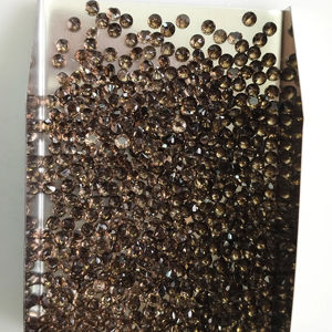 Quartz fumé naturel, coupe brillante ronde de 2,5 mm, pierre précieuse de qualité supérieure pour la fabrication de bijoux - Product Image 3