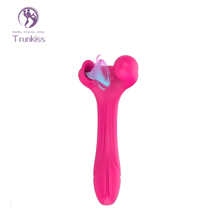 Vibrateur de massage à succion 2 en 1 avec 3 moteurs, 10 fréquences de vibration, 3 fréquences de succion pour la masturbation féminine - Product Image 2