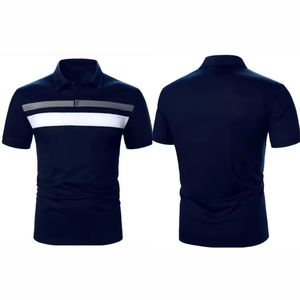 Polo personalizado de verano para hombre, camisa de sublimación, patrón sólido, manga corta, de Golf Polo, fábrica, venta al por mayor, camiseta personalizada - Product Image 4