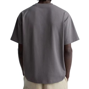 T-shirts pour hommes de poids lourd à manches courtes 240g pour hommes antibactériens personnalisés, T-shirts à épaules tombantes de haute qualité de vente chaude - Product Image 3