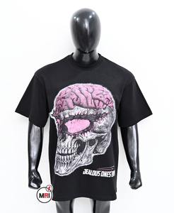 เสื้อยืดคอกลมผ้าคอตตอนเนื้อนุ่มพิมพ์ลายคอกลมผ้าหนาทรงหลวมสำหรับ280Gsm - Product Image 1