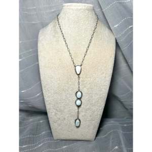 Collier Kobe Martinez en turquoise naturelle Dry Creek et argent sterling plaqué or, chaînes religieuses tendance pour cadeaux ou fêtes - Product Image 3