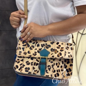 Nouveau femmes décontracté élégant sac à main en cuir sac à bandoulière sacs en cheveux de vache imprimé Animal recyclé en cuir sacs à bandoulière - Product Image 1