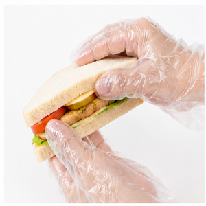 Kangle Waterproof Disposable PE Gloves Clear Plastic Poly Gloves Heavy Duty Food Grade Kitchen Cleaning Industrial - Product Image 1
