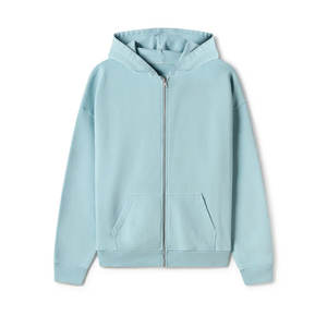 เสื้อมีฮู้ดสำหรับผู้ชายสีฟ้าสำหรับงานปักลายขนาดใหญ่พิเศษของผู้ชาย - Product Image 1