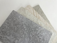 Panneaux muraux en PVC brillant sur mesure pour bâtiments commerciaux, installation facile, feuilles de marbre UV pour la décoration