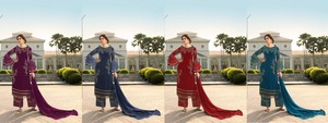 Nouveau créateur de broderie Georgette 2023, fournisseur Salwar Kameez et Dupatta de Surat inde - Product Image 2