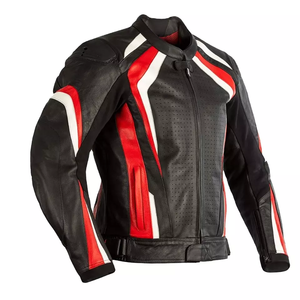 Chaqueta de moto de cuero de carreras hecha a medida para hombre, ropa de moto de protección completa para coche, talla grande, invierno, venta al por mayor, Pakistán - Product Image 5