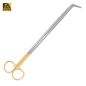 กรรไกร TC Debaky สแตนเลสสตีล ขอบเรียบ ด้ามจับเคลือบเงินและทอง - Product Image 2