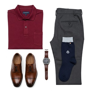 Servicio OEM Conjuntos de Ropa para Hombre de Última Moda y Tendencia Camisa Polo y Pantalones de Tela de Algodón Cómodos con Calcetines - Product Image 6